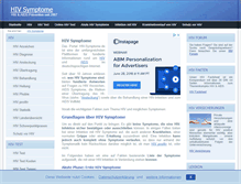 Tablet Screenshot of hiv-symptome.de